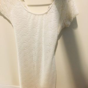 White lace dress